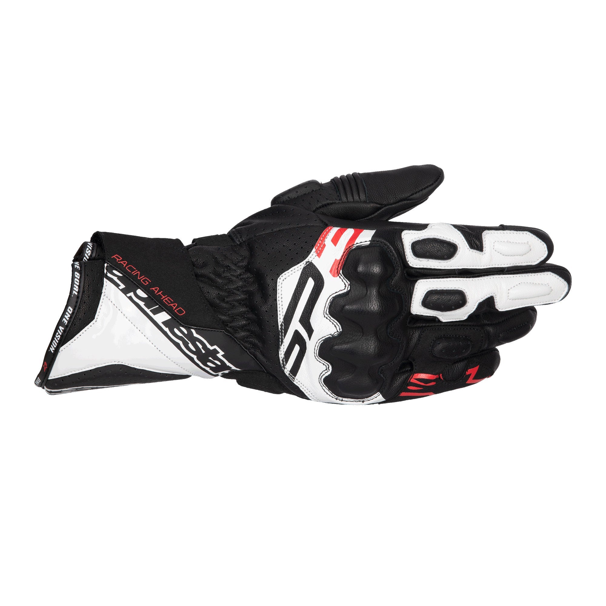 SP-3 Gloves Black White Red Fluo