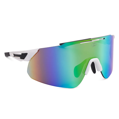 Oxford Oxford Corsa White Frame Rainbow Lens Sunglasses