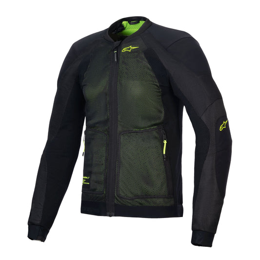 Alpinestars Troop-Air Jacket Black Yellow Fluo