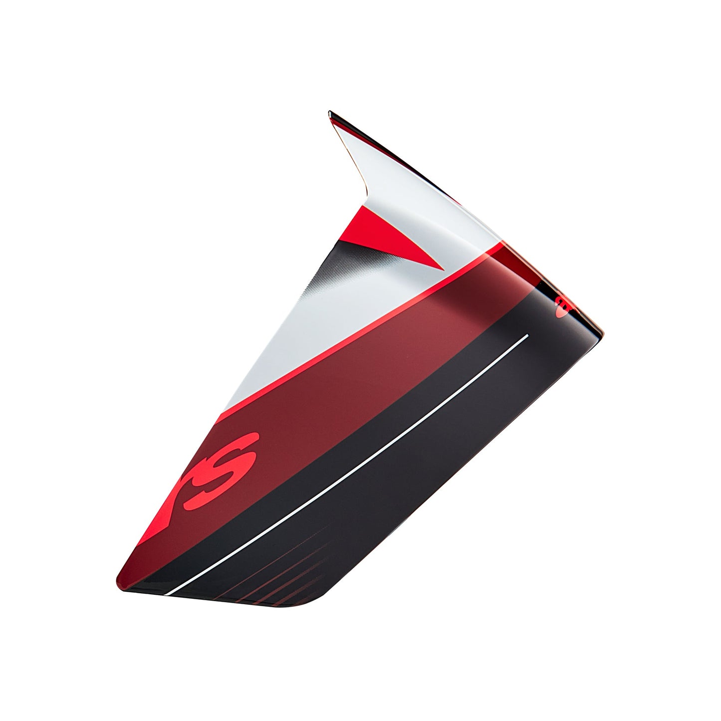 Alpinestars S-R10 Team Race Spoiler Blk Carb Red White Glossy