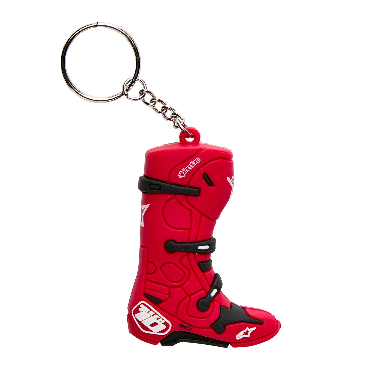 New Tech 10 Boot Keyfob Red
