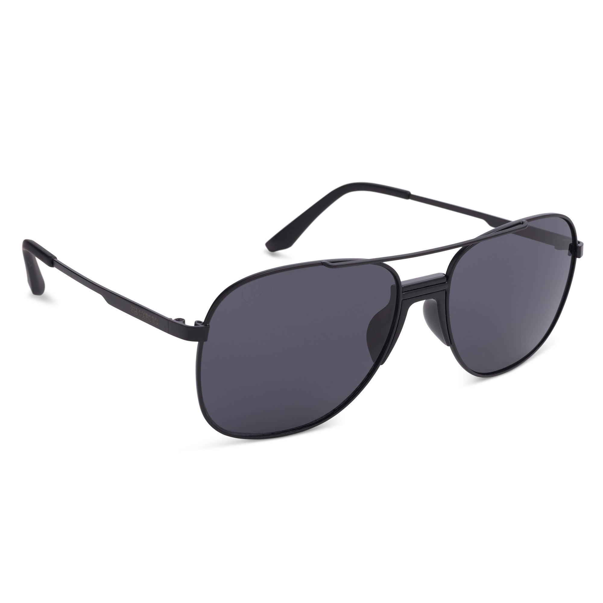 Oxford Oxford Force One Black Metal Frame Sunglasses - Smoke Lens