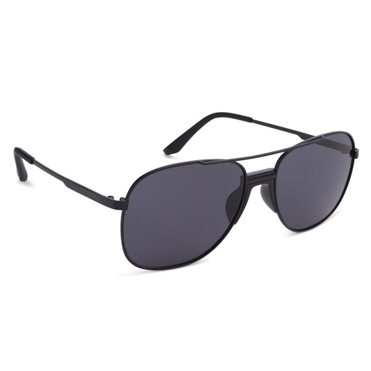 Oxford Oxford Force One Black Metal Frame Sunglasses - Smoke Lens
