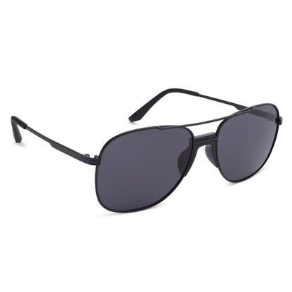 Oxford Oxford Force One Black Metal Frame Sunglasses - Smoke Lens