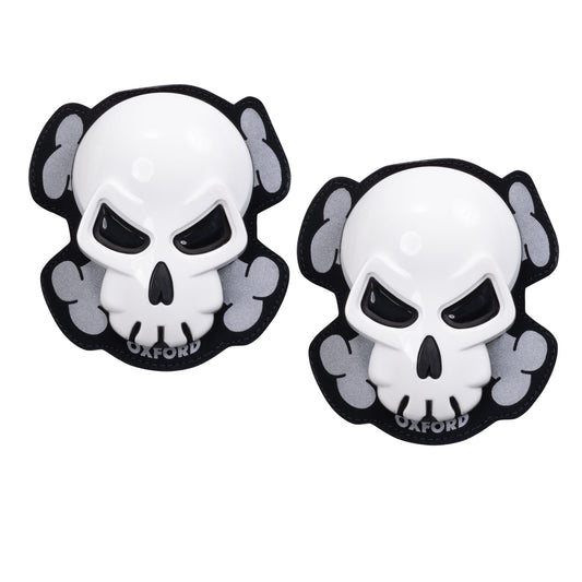 Oxford Skull Knee Sliders - White