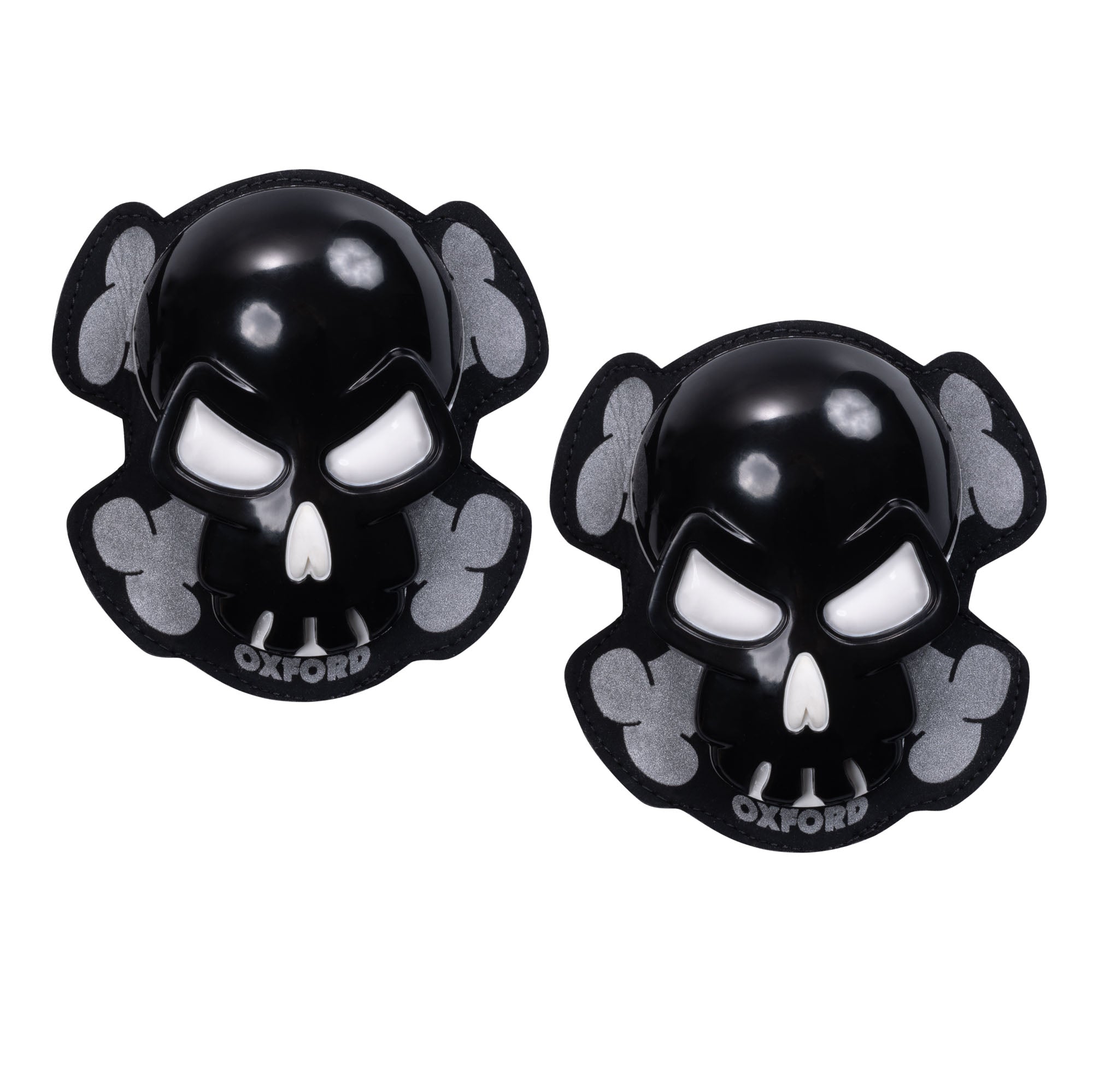 Oxford Skull Knee Sliders - Black