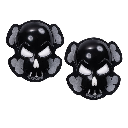 Oxford Skull Knee Sliders - Black