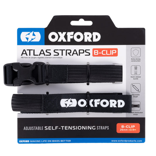Oxford Atlas B-Clip 26mm x0.8M Black(Pair)
