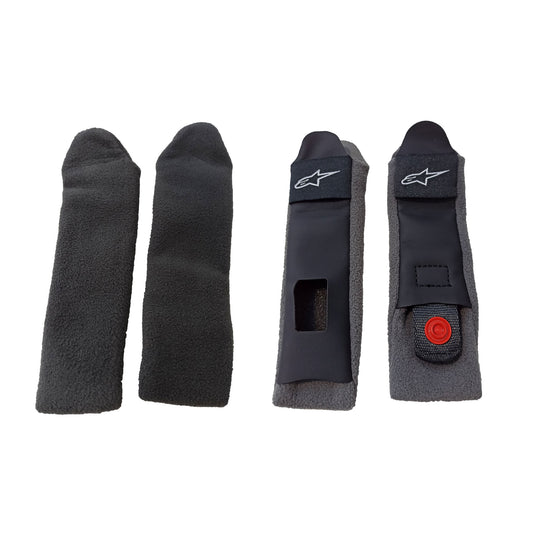 Alpinestars S-R10 Chin Strap Covers - Black