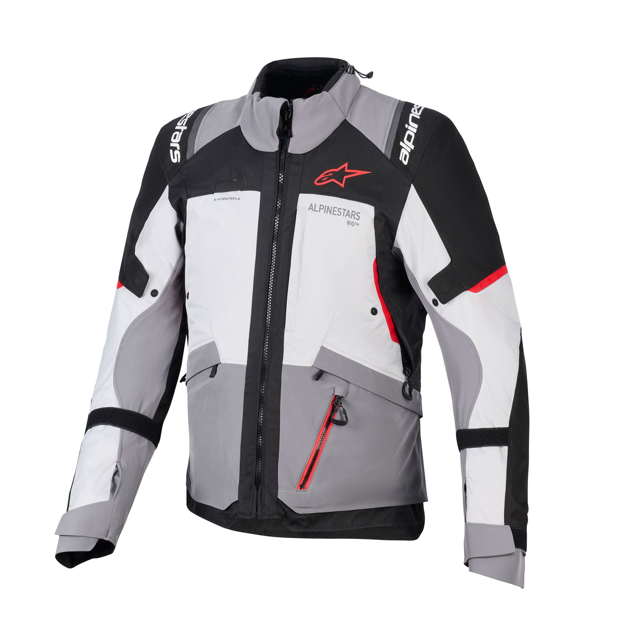 Andes V4 Drystar Jacket Dark Grey Ice Grey Blk Bright Red