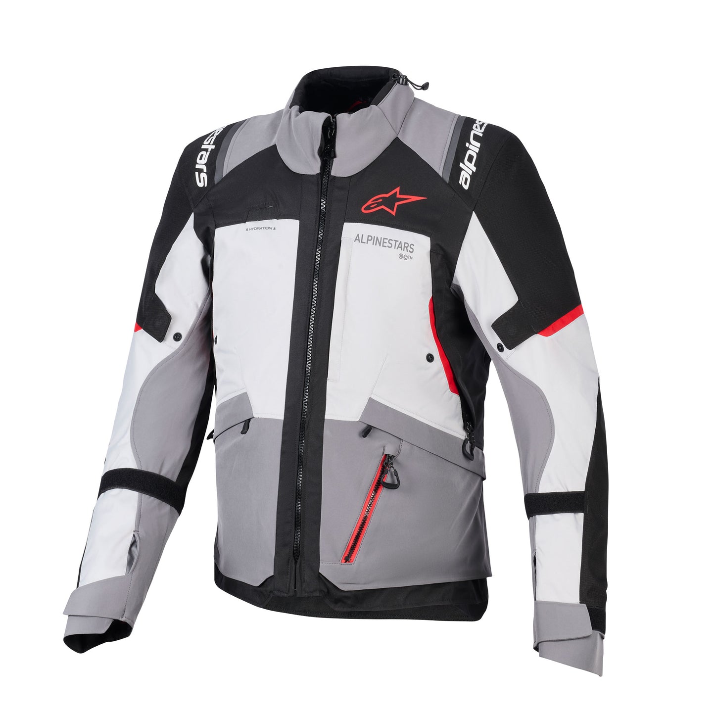 Andes V4 Drystar Jacket Dark Grey Ice Grey Blk Bright Red