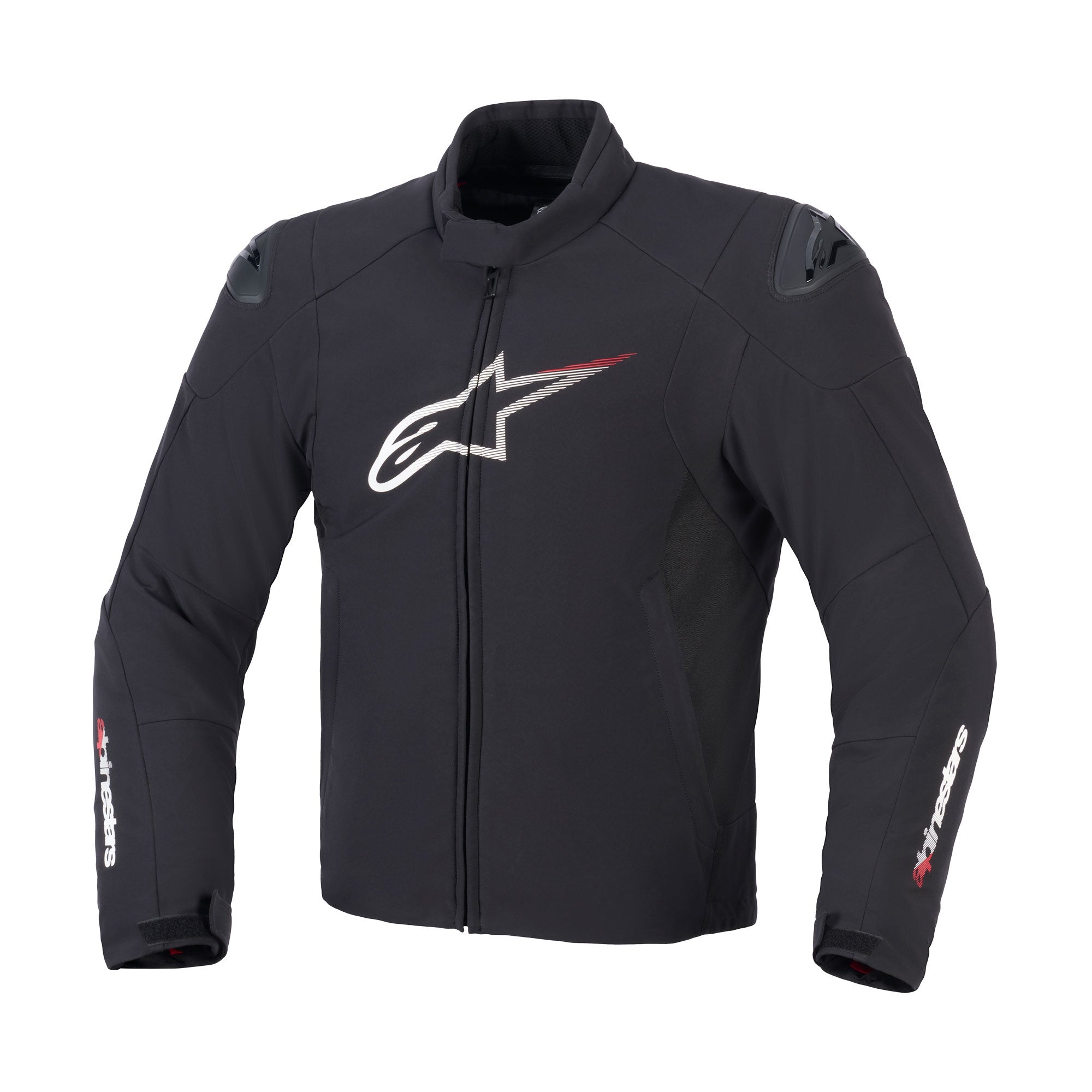 SMX Waterproof Jacket Black White Bright Red