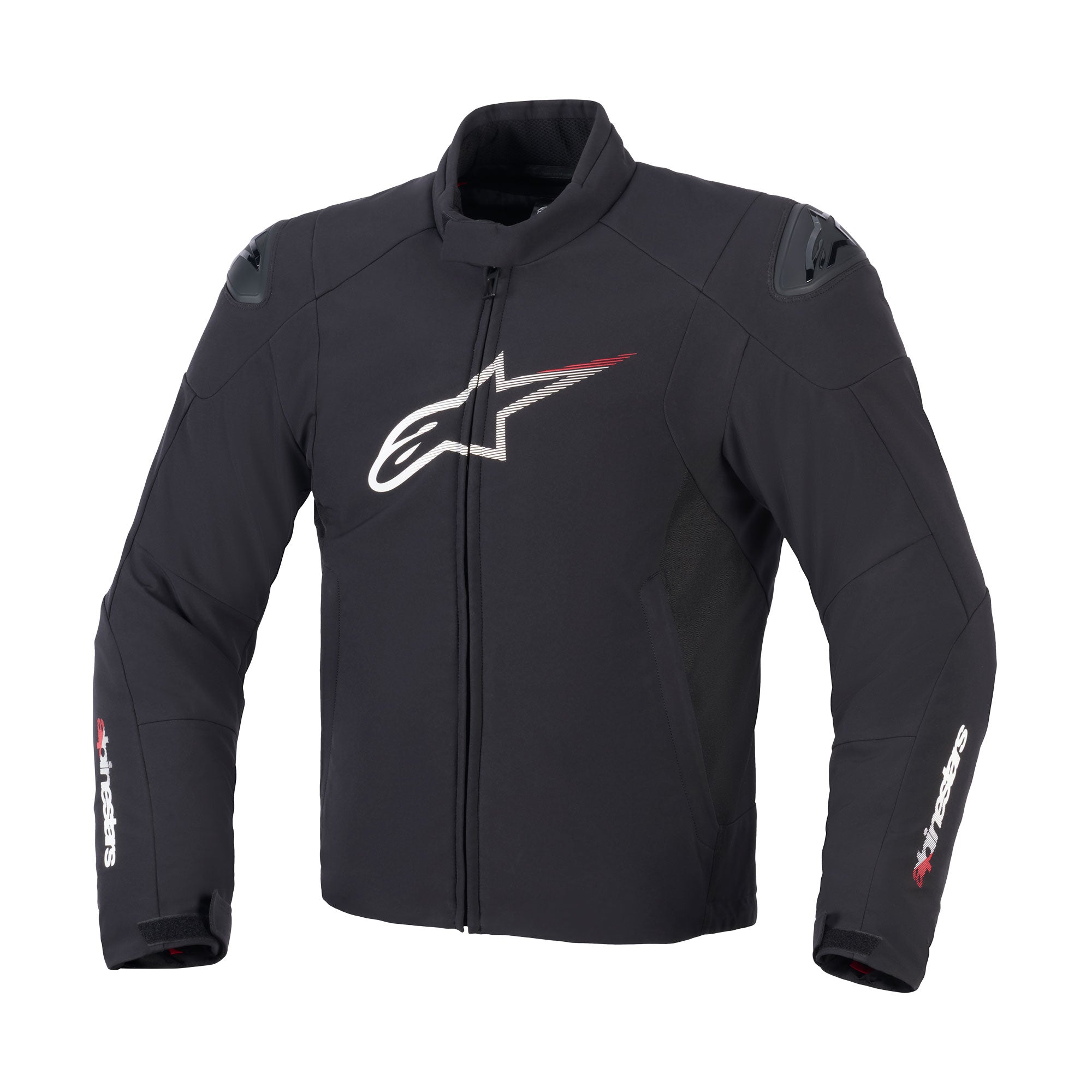 SMX Waterproof Jacket Black White Bright Red