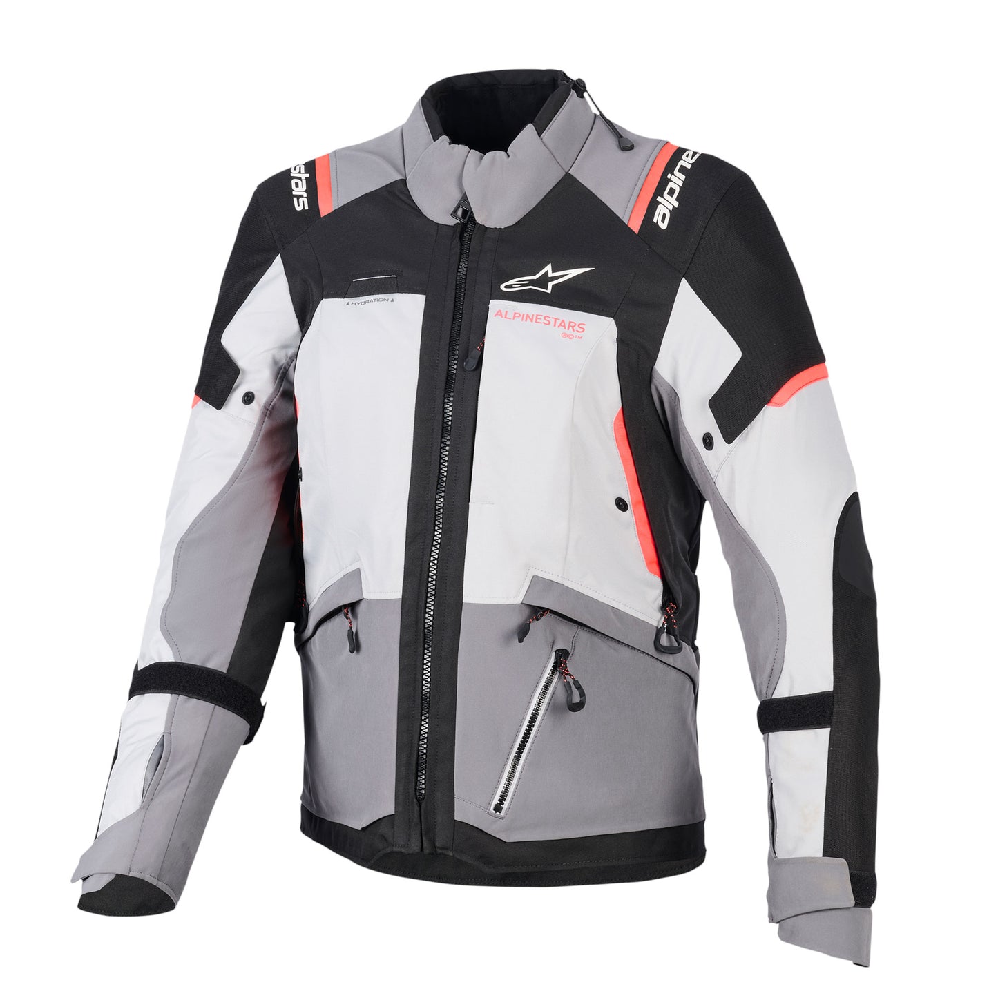 Alpinestars Stella Andes V4 Drystar Jacket - Dark Grey Ice Grey Black Coral