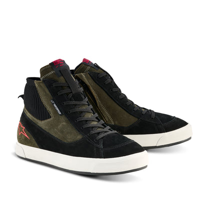 Alpinestars Stated Waterproof Shoes - Military Green / Black / Off-White