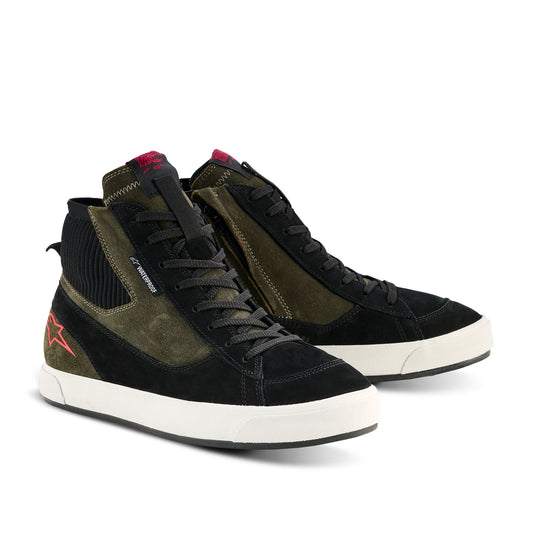 Alpinestars Stated Waterproof Shoes - Military Green / Black / Off-White
