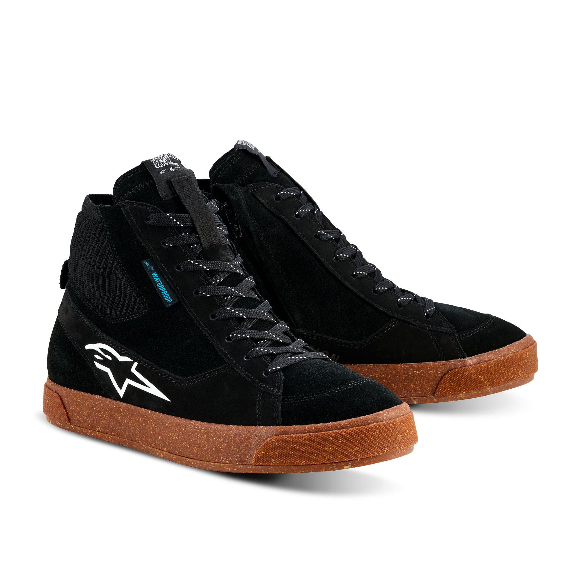 Alpinestars Stated Waterproof Shoes - Black / Gum / White