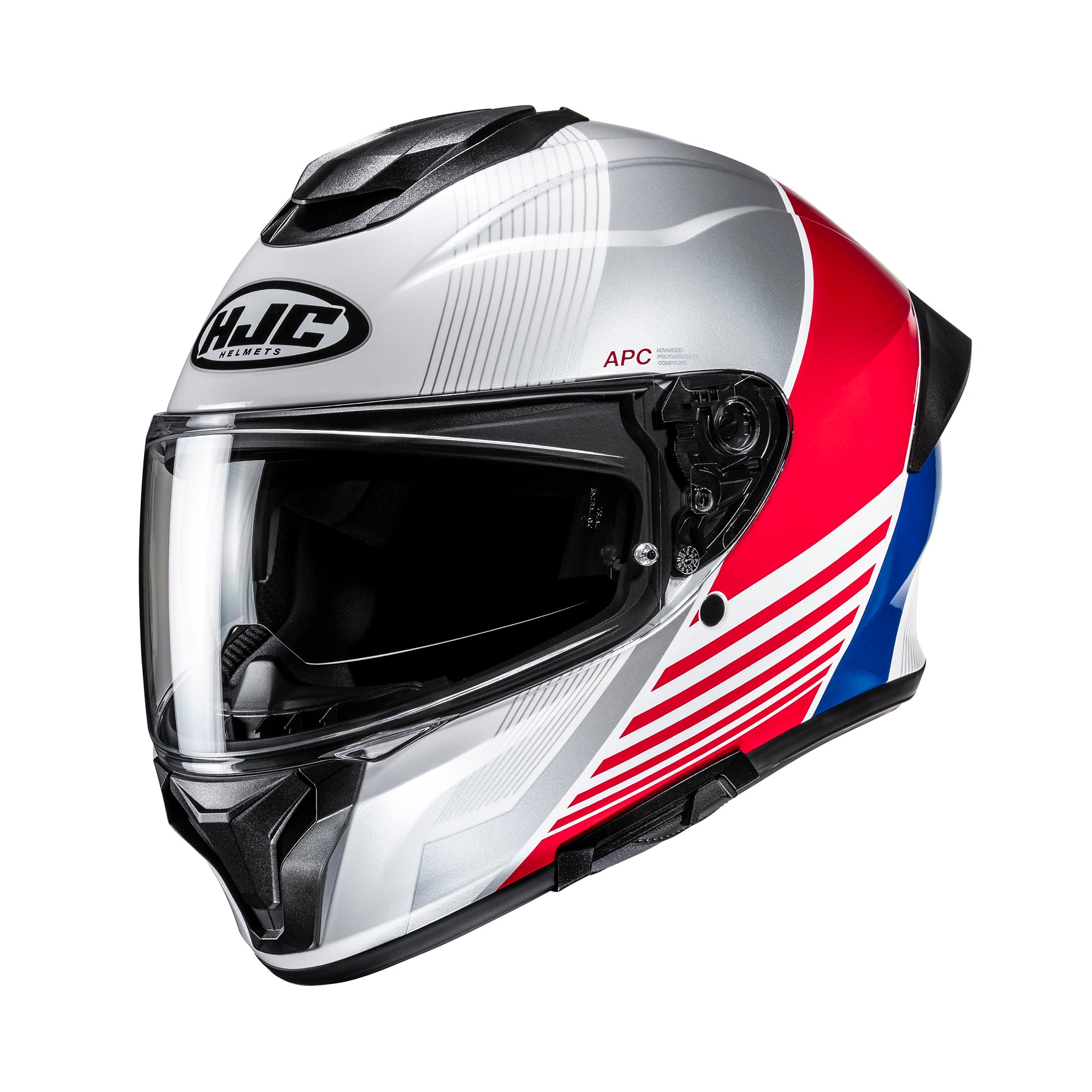 HJC C71 Morix MC21 White Blue Red