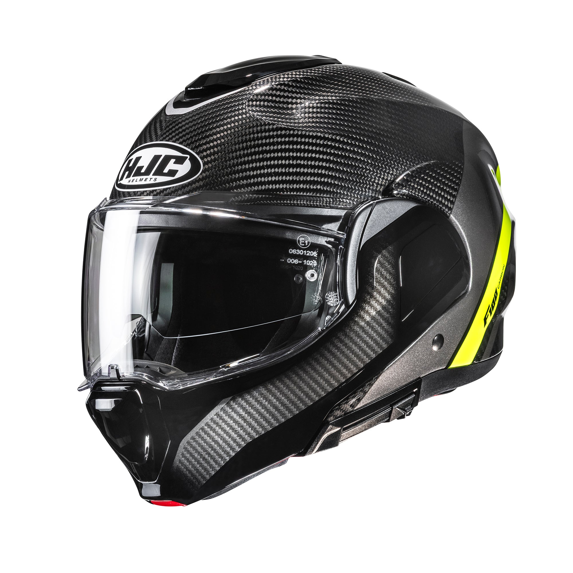 HJC F100 Carbon Stan Yellow MC3H