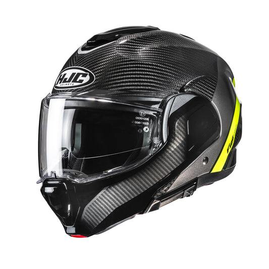 HJC F100 Carbon Stan Yellow MC3H