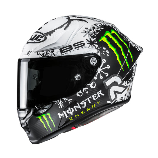 HJC RPHA 1 V2 Carbon Helmet Quartararo - Snow Diablo
