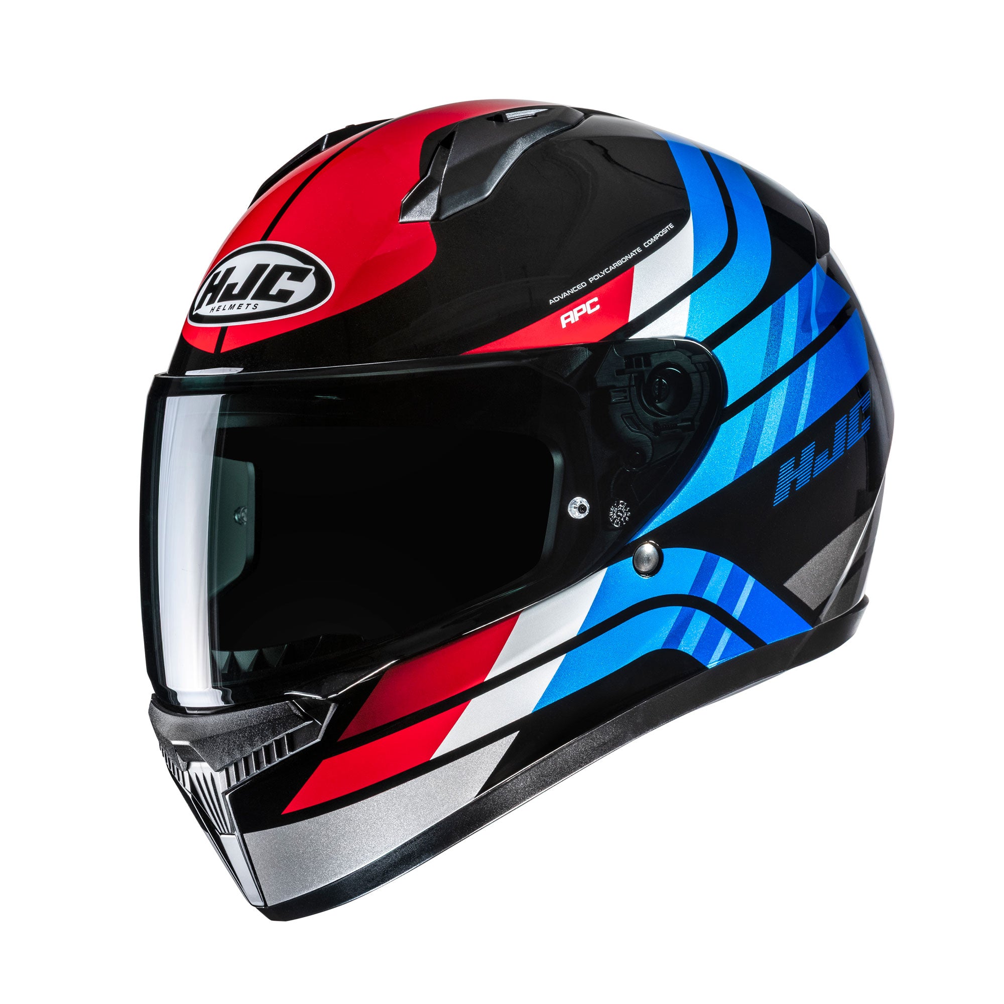 HJC C10 Hiper MC21 White Blue Red