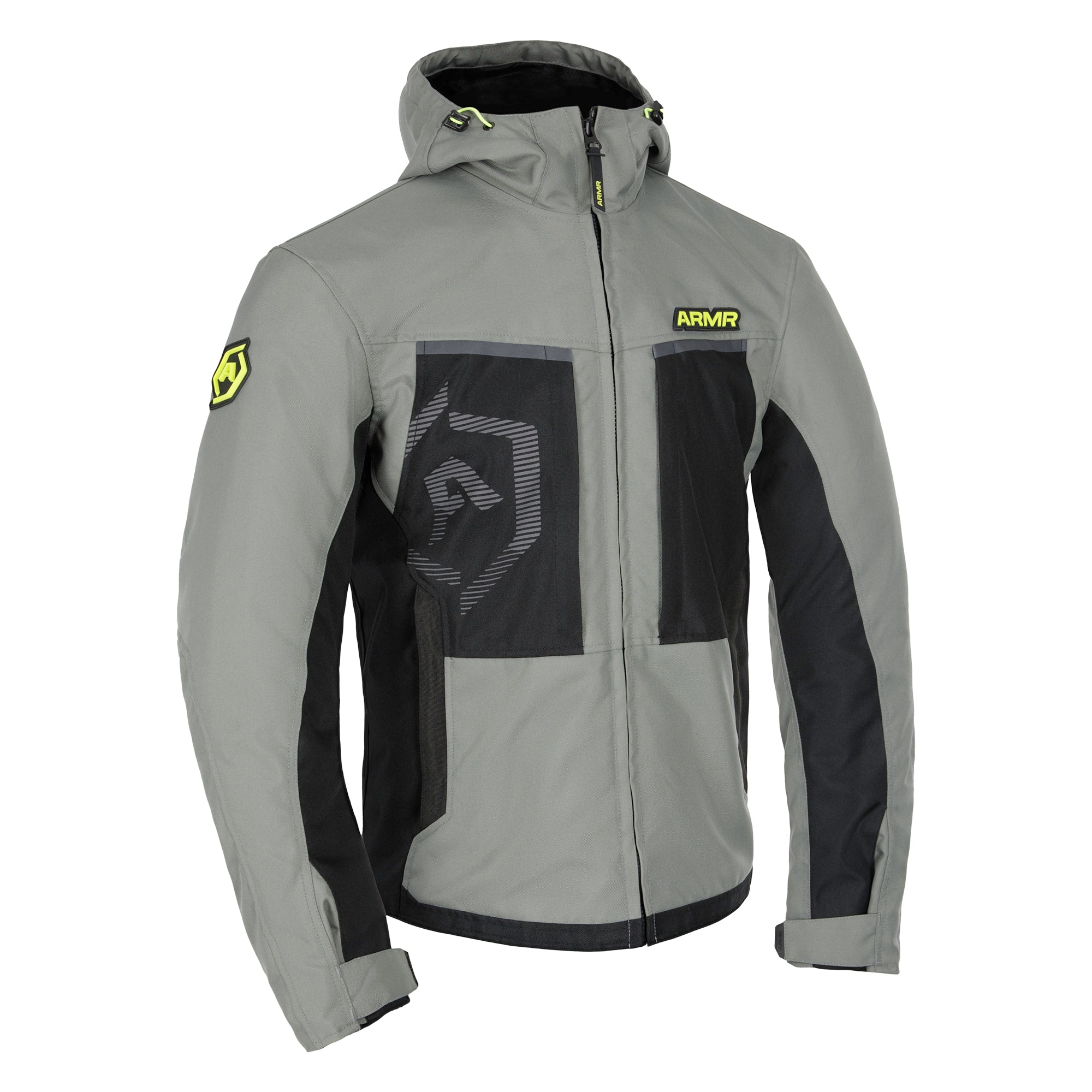 ARMR Suko 1.0 Waterproof Mens Jacket - Green / Flo Yellow