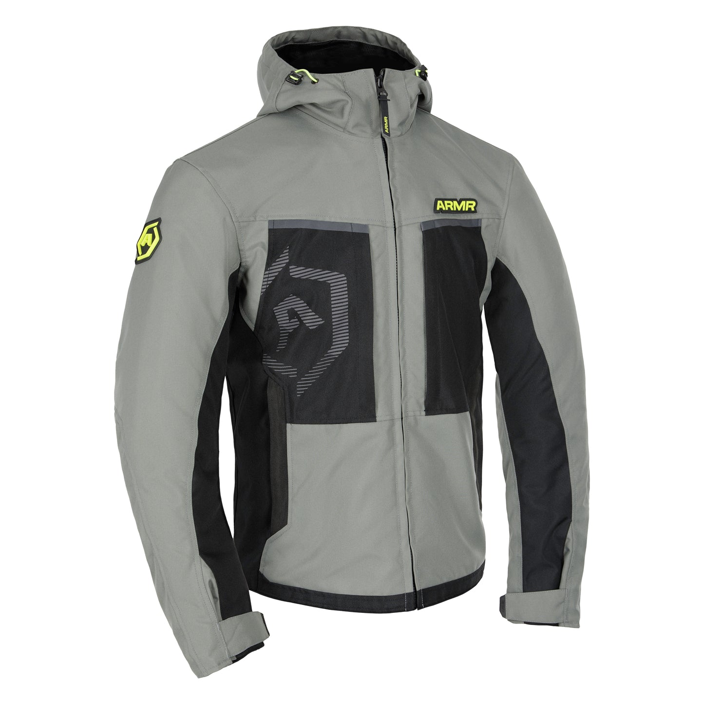 ARMR Suko 1.0 Waterproof Mens Jacket - Green / Flo Yellow