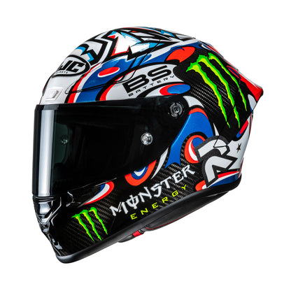 HJC RPHA 1 V2 Carbon Quartararo Le Mans 3 MC21  - White Red Blue