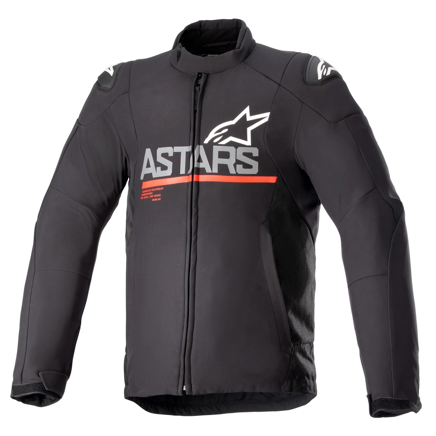 SMX Waterproof Jacket Black Dark Grey Bright Red