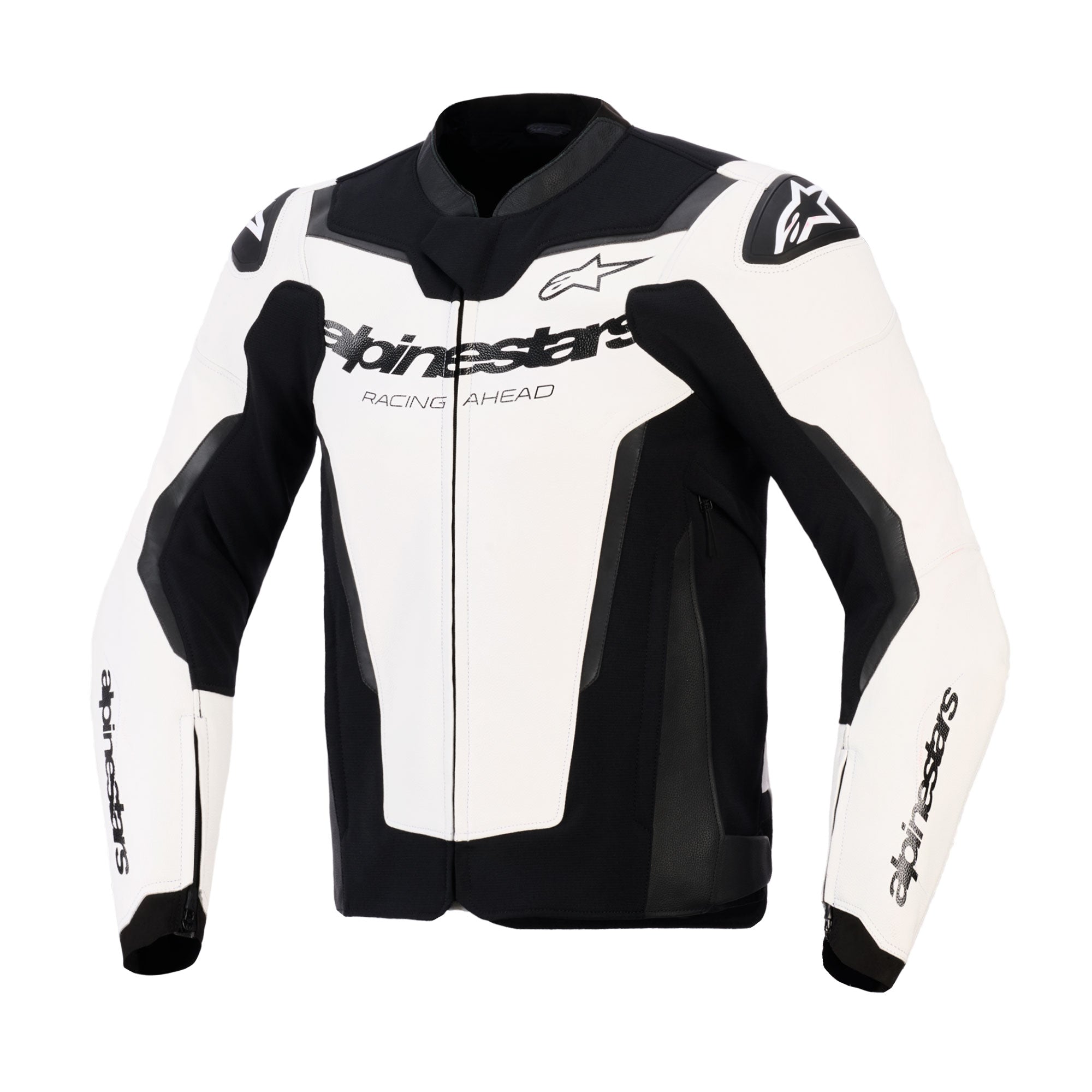 Alpinestars GP Force V2 Leather Jacket - White / Black