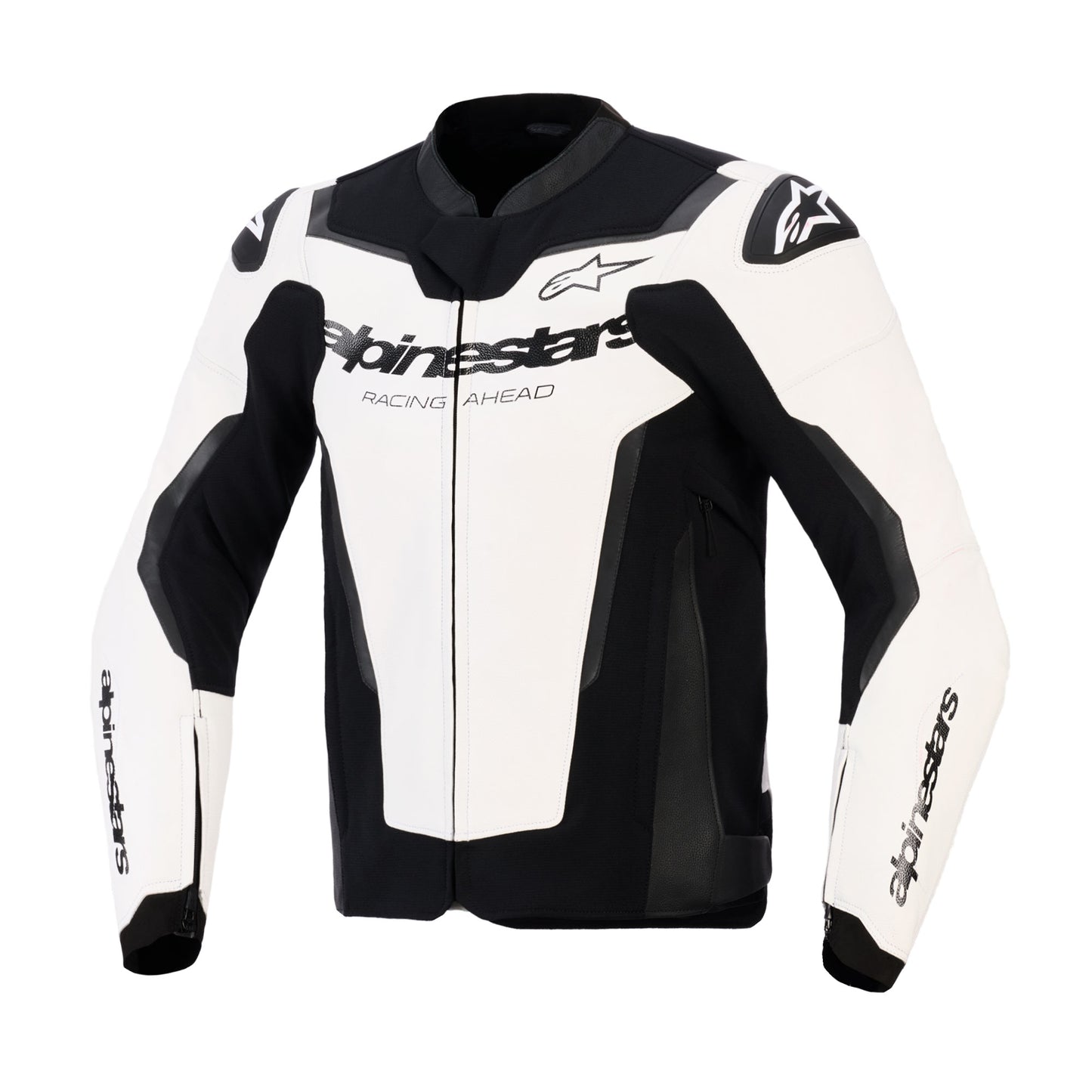 Alpinestars GP Force V2 Leather Jacket - White / Black