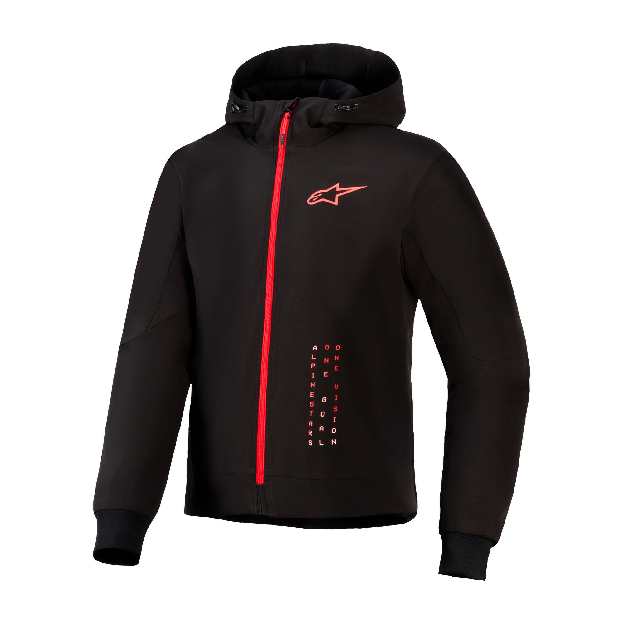 Alpinestars Radium Tech Hoodie - Black Bright Red