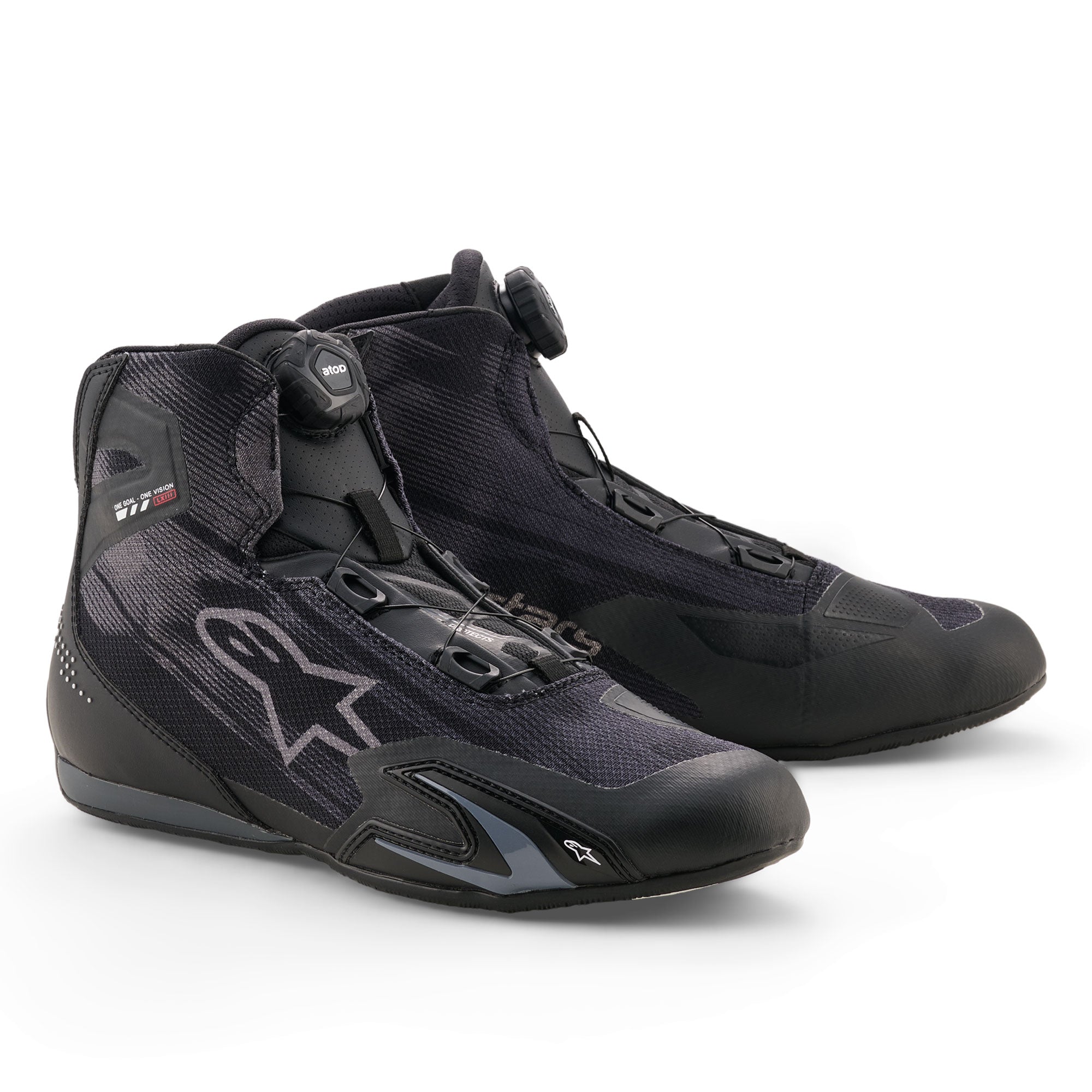 Alpinestars Celer Vented Shoes - Black / Dark Grey