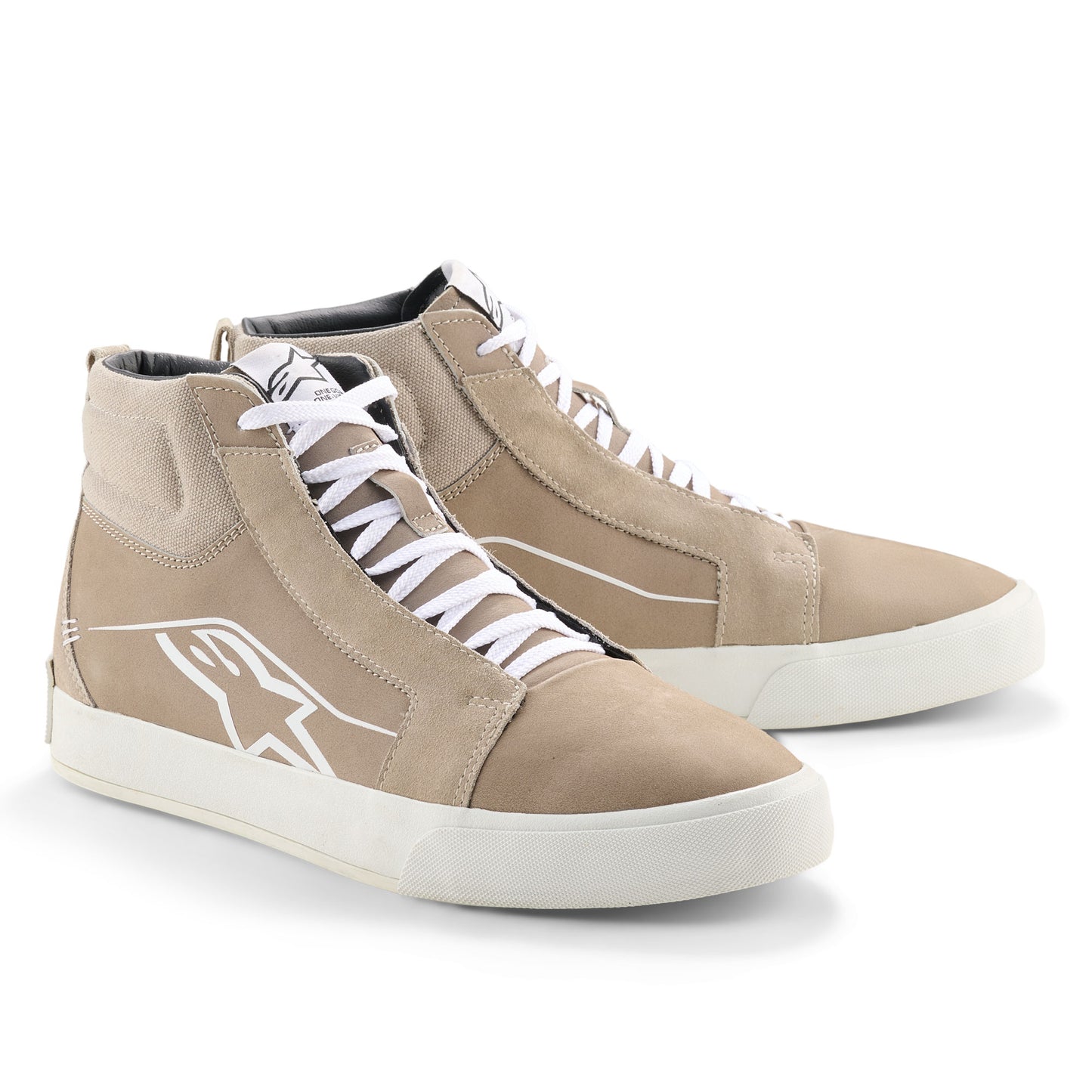 Alpinestars Ride-63 Leather Shoes - Flint / White