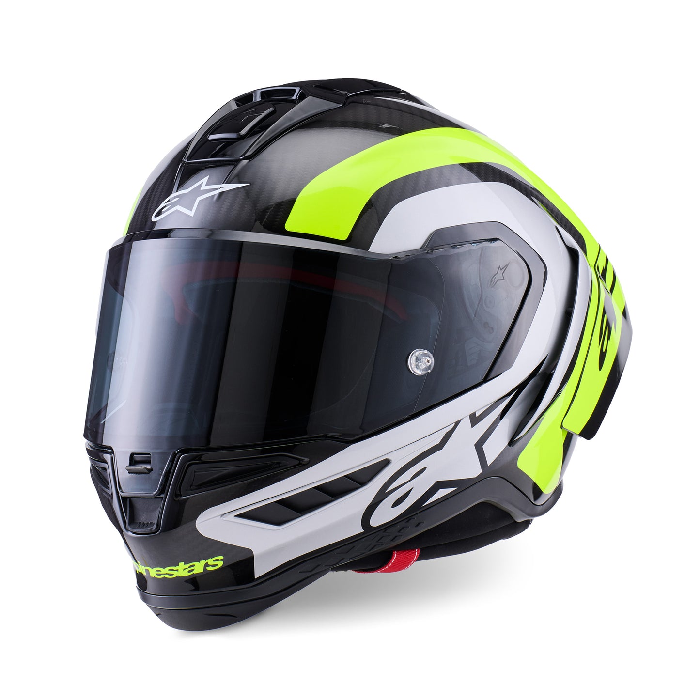 Alpinestars Supertech R10 Helmet Arius - Black / Silver / Yellow