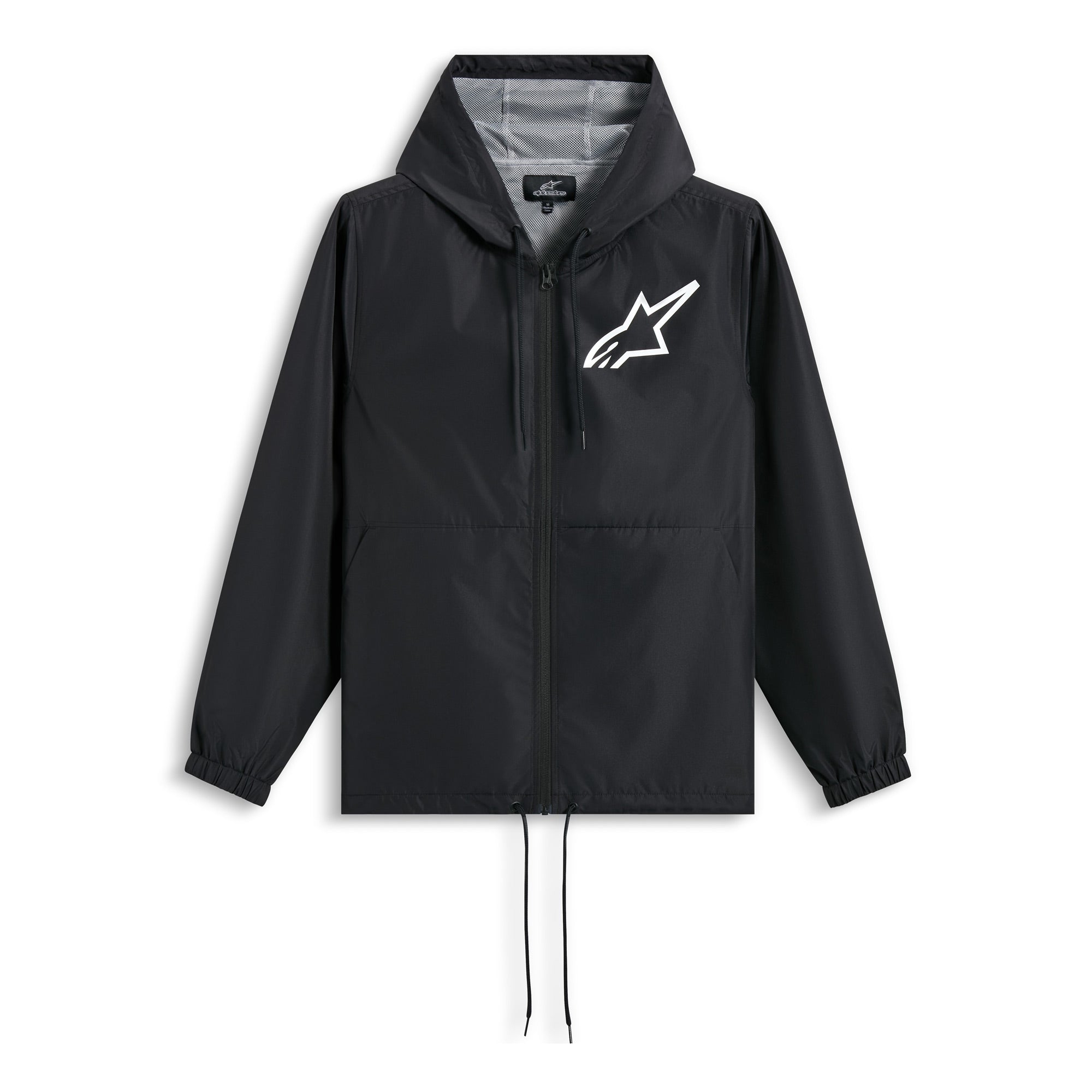 Alpinestars Speeder Chromium Windbreaker Jacket - Black / White