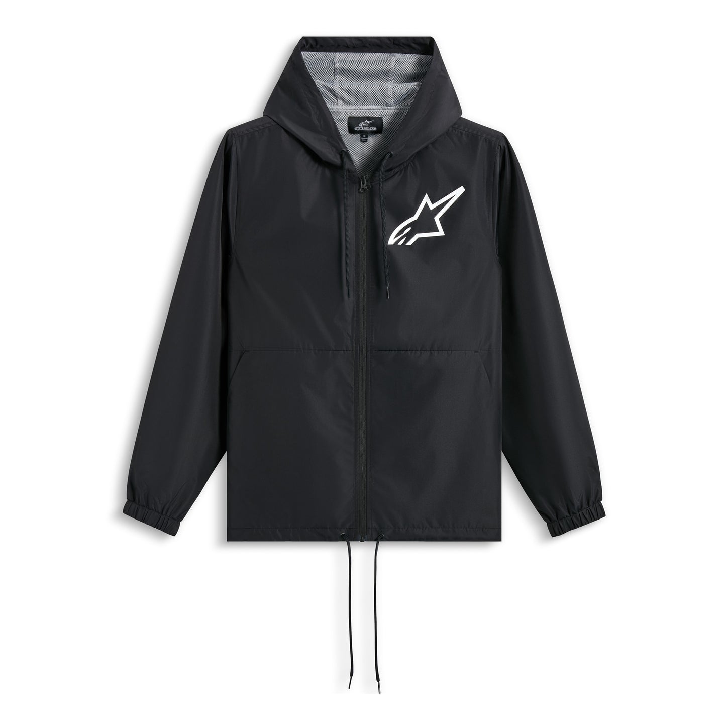 Alpinestars Speeder Chromium Windbreaker Jacket - Black / White
