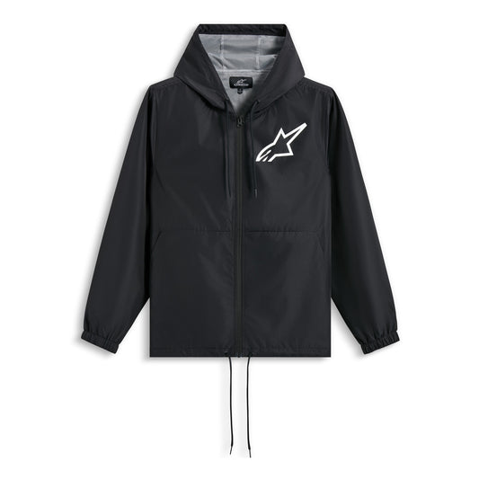 Alpinestars Speeder Chromium Windbreaker Jacket - Black / White
