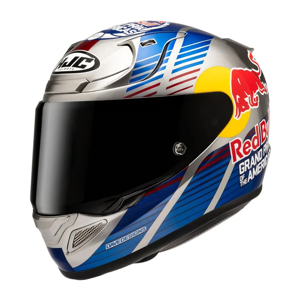 HJC RPHA 12 Red Bull Austin GP2 - Silver / Red / Blue