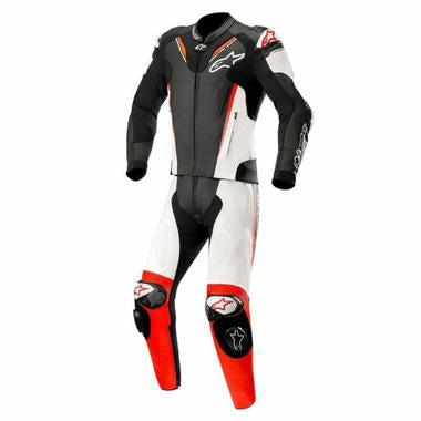 Alpinestars Atem V3 2 Piece Race Suit - Black / White / Red Fluo
