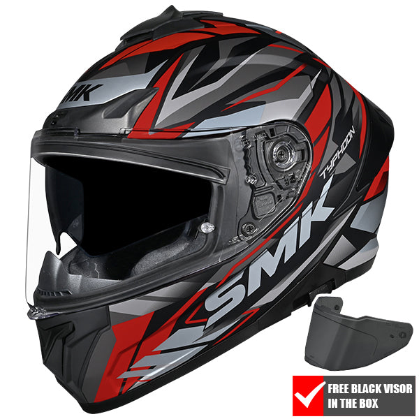 SMK Typhoon Rival MA263 - Black / Grey / Red