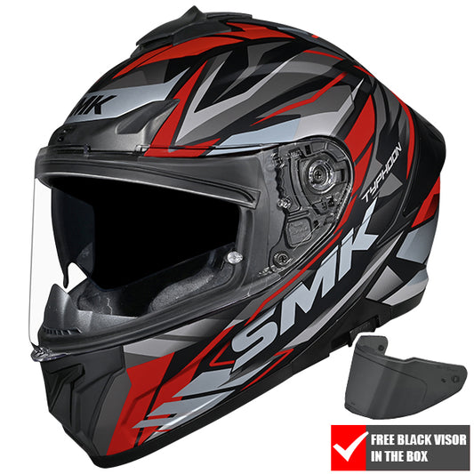 SMK Typhoon Rival MA263 - Black / Grey / Red