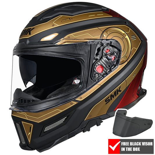 SMK Agnar Cyborg MA237 - Black / Gold / Red