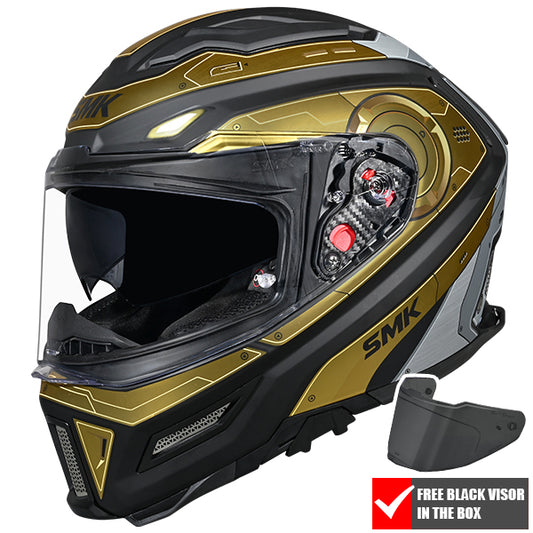 SMK Agnar Cyborg MA267 - Black / Gold / Chrome