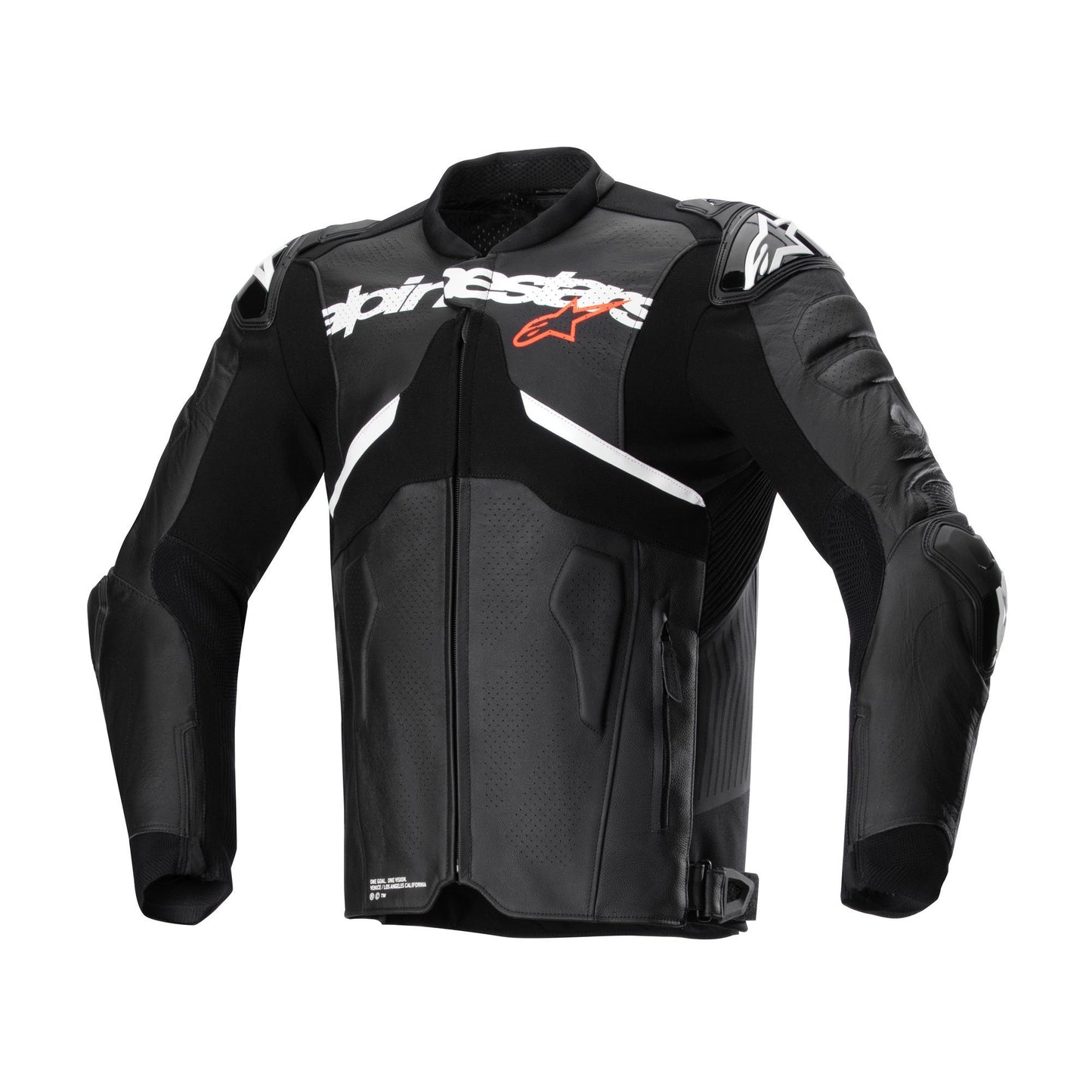 Atem V5 Leather Sports Jacket - Black / White