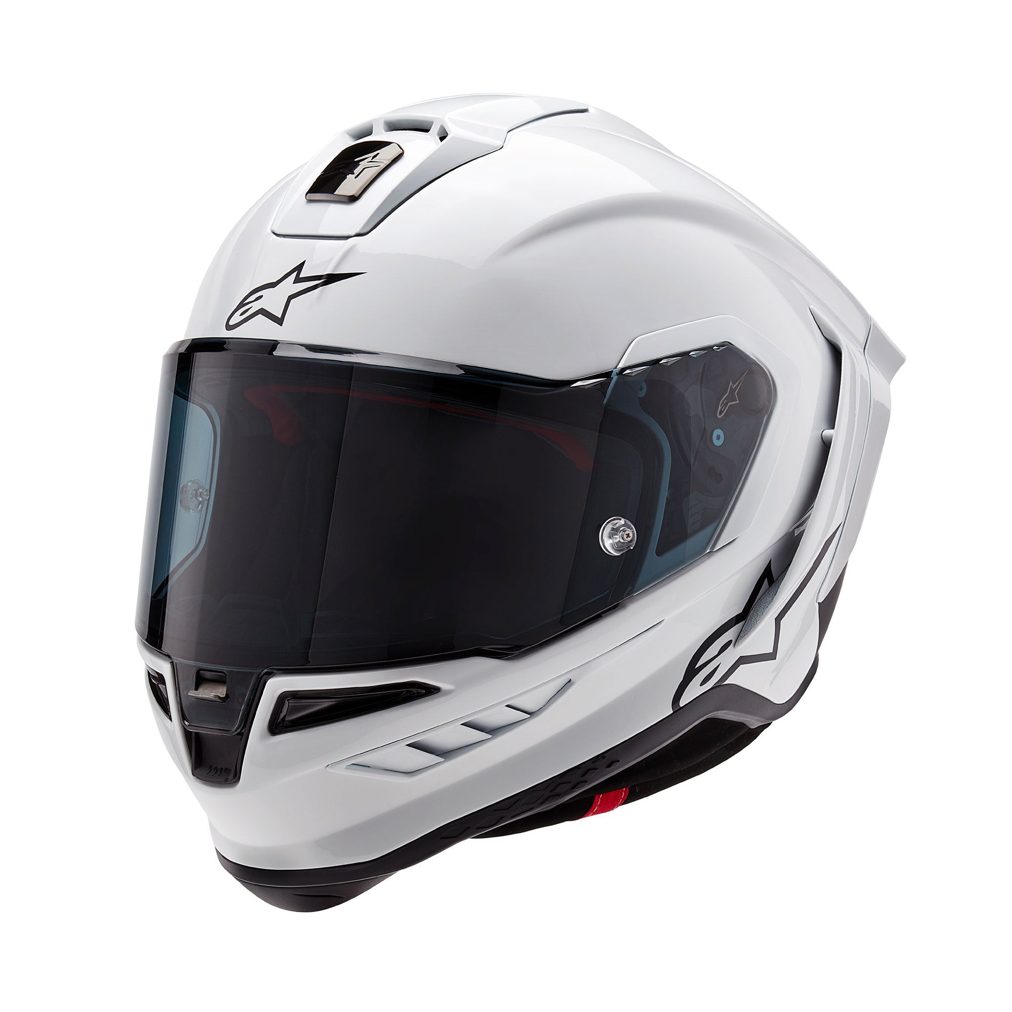 Alpinestars Supertech R10 Solid ECE 2206 Fim - White Gloss / Black Matt