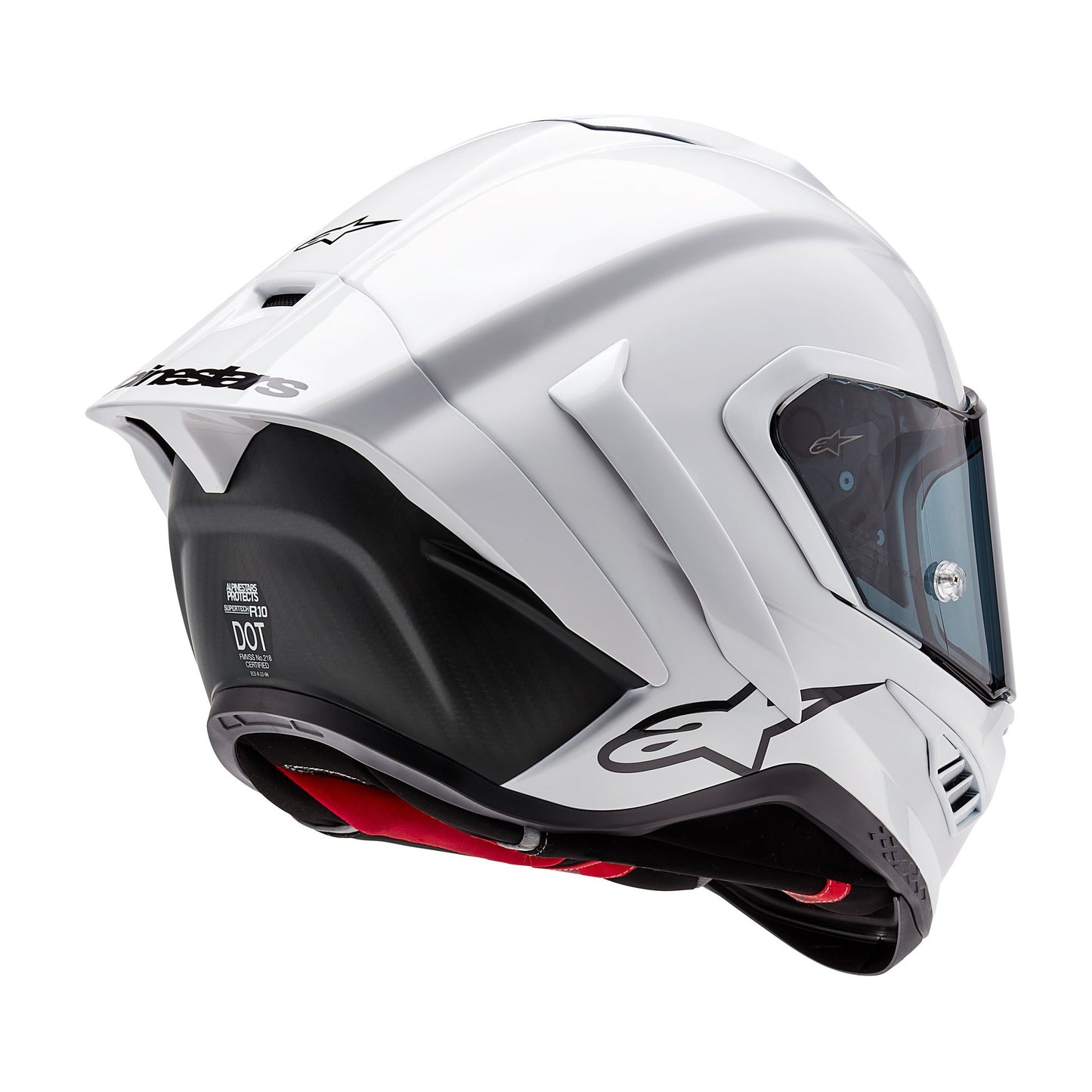 Alpinestars Supertech R10 Solid ECE 2206 Fim - White Gloss / Black Matt