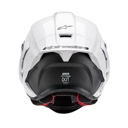 Alpinestars Supertech R10 Solid ECE 2206 Fim - White Gloss / Black Matt