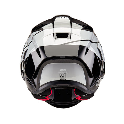 Alpinestars Supertech R10 Element ECE 2206 FIM Helmet - Black Carbon / Silver / Black Gloss